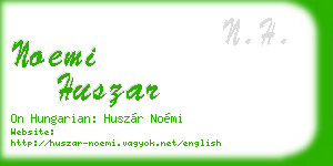 noemi huszar business card